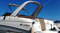Larson® Cabrio 310 Cockpit-Cover-OEM-T2.6™ Factory Snap-On COCKPIT COVER with Adjustable Aluminum Support Pole(s) and reinforced Snap(s) for Pole alignment in Center of Cover on Larger Cockpit-Covers, OEM (Original Equipment Manufacturer)