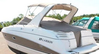 Larson® Cabrio 330 Bimini-Arch-Connection-OEM-T1.5™ Factory Bimini ARCH CONNECTION (Zipper Strip for Track) zips the Back of the Bimini Top canvas (not included) to Track on the Front of the factory installed Radar Arch, OEM (Original Equipment Manufacturer)
