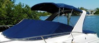 Photo of Larson Cabrio 330, 2007: Bimini Top, Camper Top, Cockpit Cover, viewed from Port Front 