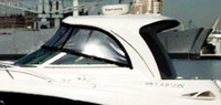 Photo of Larson Cabrio 350, 2007: Hard-Top, Front Connector, Side Curtain, viewed from Port Side 