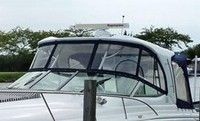 Larson® Cabrio 370 Day Cruiser Hard-Top-Side-Curtains-OEM-T5™ Pair Factory SIDE CURTAINS (Port and Starboard) with Eisenglass windows for Factory Hard-Top, OEM (Original Equipment Manufacturer)