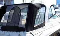 Photo of Larson Cabrio 370 Day Cruiser, 2008: Bimini Connector, Side Curtains, Camper Top, Camper Side Curtains, Camper Aft Curtain, viewed from Starboard Rear 