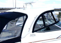 Photo of Larson Cabrio 370 Day Cruiser, 2008: Hard-Top, Front Hard-Top, Connector, Side Curtains, Camper Top, Camper Side Curtains, viewed from Starboard Rear 