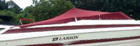 Larson® LXi 268 Cockpit-Cover-OEM-T2™ Factory Snap-On COCKPIT COVER with Adjustable Aluminum Support Pole(s) and reinforced Snap(s) for Pole alignment in Center of Cover on Larger Cockpit-Covers, OEM (Original Equipment Manufacturer)