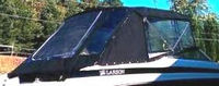 Larson® LXi 268 Bimini-Aft-Curtain-OEM-T4™ Factory Bimini AFT CURTAIN with Eisenglass window(s) for Bimini-Top (not included) angles back to Transom area (not vertical), OEM (Original Equipment Manufacturer)
