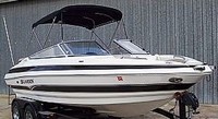 Photo of Larson LXi 208, 2005: Bimini Top, viewed from Starboard Front 