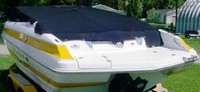 Photo of Larson LXi 208, 2007:, Bow Cover Cockpit Cover, viewed from Port Rear 