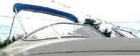 Photo of Larson Senza 206 Std WindShield, 2008: Bimini Top in Boot, viewed from Starboard Front 