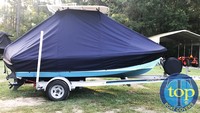 Photo of Mako 17CC Mako 19xx T-Top Boat-Cover, viewed from Starboard Side 