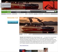 Photo of Malibu 21.5 Wakesetter VLX, 2010: Malibu Overview Web Page 