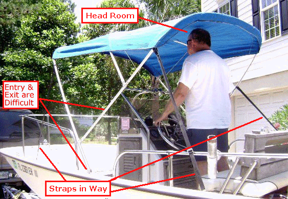 Bimini Top Issues on Montauk Boats Picture