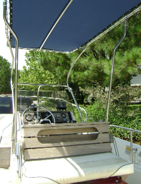 Montauk-T-Topless with Reversible Pilot Seat (RPS, flip back seat) in Fishing Position Picture