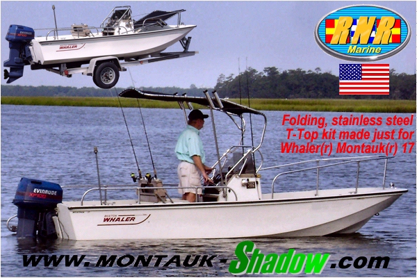 RNR-Marine™ Patent-Pending T-Topless™ Montauk-Shadow™ Folding T-Top Kit PostCard Image