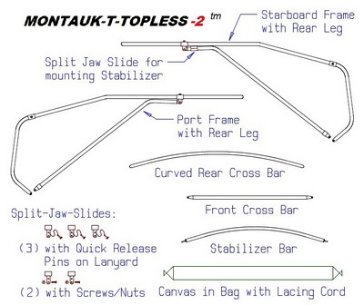 Montauk-T-Topless™ (MT2™) Parts