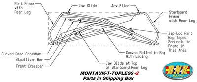 Montauk-T-Topless™ (MT2™) parts in box