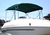Monterey® 240 Explorer Sport Bimini-Top-Canvas-Frame-Boot-Zippered-Seamark-OEM-G4™ Factory BIMINI TOP CANVAS on FRAME with zippers and BOOT COVER with Zippers for OEM front Visor and Side Curtains (not included) (this Bimini-Top may have been SeaMark(r) vinyl-lined Sunbrella(r) prior to 2008 through 2018, now they are Sunbrella(r) to avoid mold issues), OEM (Original Equipment Manufacturer)