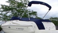 Photo of Monterey 250 CR, 2005: Bimini Top in Boot, Cockpit Cover, viewed from Port Rear 