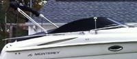 Photo of Monterey 250 CR, 2005: Bimini Top in Boot, Cockpit Cover, viewed from Starboard Side 