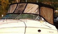 Photo of Monterey 250 CR, 2005: Bimini Top, Front Connector, Side Curtains, viewed from Port Front 