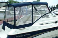 Monterey® 256 Cruiser Bimini-Visor-OEM-G0.2™ Factory Front VISOR Eisenglass Window Set (typ. 3 front panels, but 1 or 2 on some boats) zips between front of OEM Bimini-Top (not included) and Windshield (NO Side-Curtains, sold separately), OEM (Original Equipment Manufacturer)