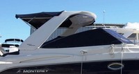 Monterey® 260 Sport Cruiser Hard Top Cockpit-Cover-OEM-G7™ Factory Snap-On COCKPIT-COVER with Adjustable Support Pole(s) fitting into reinforced Snap(s) or Grommet(s), OEM (Original Equipment Manufacturer)