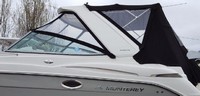 Monterey® 260 Sport Cruiser Hard Top Camper-Top-Canvas-Seamark-OEM-G4™ Factory Camper CANVAS (no frame) with zippers for OEM Camper Side and Aft Curtains (not included) (Bimini and other curtains sold separately), OEM (Original Equipment Manufacturer) (Camper-Tops may have been SeaMark(r) vinyl-lined Sunbrella(r) prior to 2008 through 2018, now they are Sunbrella(r) to avoid mold issues)