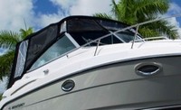 Monterey® 260 Sport Cruiser No Arch Bimini-Top-Canvas-Zippered-OEM-G™ Factory Bimini Replacement CANVAS (NO frame) with Zippers for OEM front Visor and Curtains (Not included), OEM (Original Equipment Manufacturer)