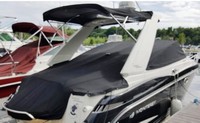 Monterey® 260 Sport Yacht Hard Top Cockpit-Cover-OEM-G7™ Factory Snap-On COCKPIT-COVER with Adjustable Support Pole(s) fitting into reinforced Snap(s) or Grommet(s), OEM (Original Equipment Manufacturer)