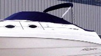 Photo of Monterey 262 Cruiser, 2000: Bimini Top in Boot, Cockpit Cover, viewed from Port Front 