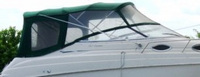 Photo of Monterey 262 Cruiser, 2002: Bimini Visor, Side Curtains, Camper Top, Camper Side Curtains, Camper Aft Curtain, viewed from Starboard Side 