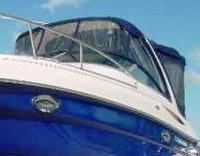 Photo of Monterey 265 Cruiser, 2004: Bimini Top, Front Connector, Side Curtains, Arch-Aft-Top, Camper Top, Camper Side and Aft Curtains, viewed from Port Front 