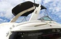 Photo of Monterey 265 Cruiser, 2004: Bimini Top, Arch-Aft-Top, viewed from Starboard Rear 