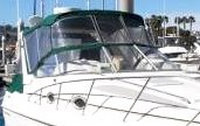 Photo of Monterey 276 Cruiser Arch, 1998: Bimini Top Valance, Front Visor, Side Curtains, Aft Curtain, viewed from Starboard Front 