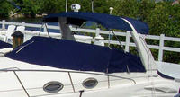 Photo of Monterey 282 Cruiser Arch, 2001: Bimini Top, Camper Top, Cockpit Cover, viewed from Port Front 