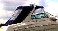 Photo of Monterey 282 Cruiser Arch, 2002: Bimini Top, Front Connector, Side Curtains, Aft Top, Bimini Aft Curtain, viewed from Starboard Rear 