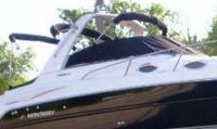 Photo of Monterey 282 Cruiser Arch, 2005: Bimini Top in Boot Aft Top in Boot, Camper Top in Boot, Cockpit Cover, viewed from Starboard Front 