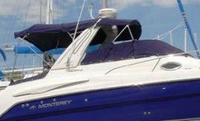 Photo of Monterey 282 Cruiser Arch, 2005: Bimini Top, Camper Top, Cockpit Cover, viewed from Starboard Side 