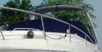 Monterey® 290 Cruiser Ameritex Bimini-Top-Canvas-Zippered-Seamark-OEM-T3.5™ Factory Bimini CANVAS (no frame) with Zippers for OEM front Connector and Curtains (not included), SeaMark(r) vinyl-lined Sunbrella(r) fabric, OEM (Original Equipment Manufacturer)