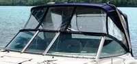 Photo of Monterey 290 Cruiser Ameritex, 2006: Bimini Top, Front Connector, Side Curtains, Camper Top, Side Aft Curtains close, viewed from Port Front 