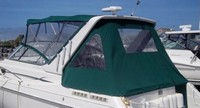Monterey® 296 Cruiser Under Arch Bimini-Top-Canvas-Frame-Zippered-OEM-G5™ Factory Bimini CANVAS on FRAME with Zippers for OEM front Visor and Curtains) with Mounting Hardware, OEM (Original Equipment Manufacturer)