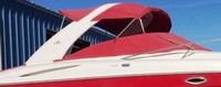 Photo of Monterey 298 Sport Cruiser Arch, 2005: Bimini Top, Arch-Aft-Top, Cockpit Cover, viewed from Starboard Side 