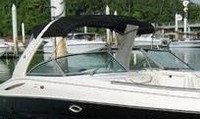 Photo of Monterey 298 Super Sport, 2006: Bimini Top, Arch-Aft-Top, viewed from Starboard Front 