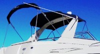 Photo of Monterey 302 Cruiser, 2002: Bimini Top, Arch-Aft-Top, Camper Top in Boot, viewed from Starboard Rear 
