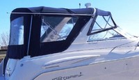 Monterey® 302 Cruiser Bimini-Top-Canvas-Frame-Boot-Zippered-OEM-G1™ Factory BIMINI-TOP CANVAS, FRAME and BOOT (with Zippers for OEM front Visor and Curtains, not included) and Mounting Hardware, OEM (Original Equipment Manufacturer)