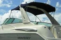 Photo of Monterey 322 Cruiser, 2004: Bimini Top, Arch-Aft-Top, viewed from Port Rear 