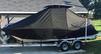 Photo of NauticStar 211 Coastal 20xx T-Top Boat-Cover, viewed from Port Side 