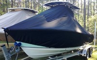 Photo of Nauticstar 2302 Legacy 20xx T-Top Boat-Cover, viewed from Port Front 