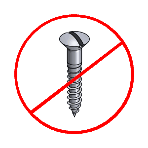 No Wood Screws Logo Image