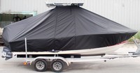 Photo of Pioneer® 	197 Sport Fish 20xx T-Top Boat-Cover, viewed from Starboard Side 