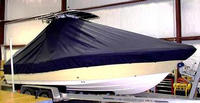 Photo of Pioneer® 	220 Bay Sport 20xx T-Top Boat-Cover, viewed from Starboard Front 
